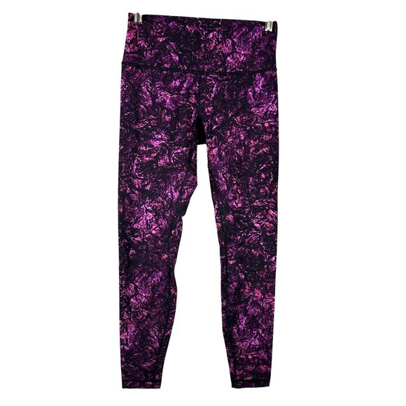 Lululemon Wunder Under High-Rise Tight Full-On Luxtreme Purple Camo Size 8 EUC - Picture 1 of 8